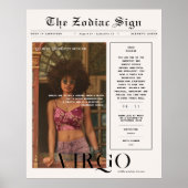 Maagd | Zodiac Astrologie Foto Krant Poster (Voorkant)