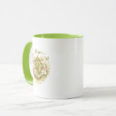 Maagd Zodiac Bloemhartmok – Elegante Astrologie Mok (Voorkant links)