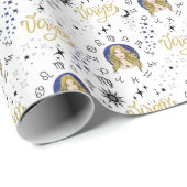 Maagd Zodiac-cadeauverpakkings papier (Rol Hoek)