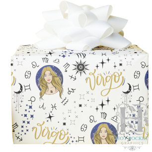 Maagd Zodiac-cadeauverpakkings papier