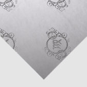 Maagd Zodiac Design Zilver Tissuepapier (Detail)