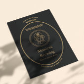 Maagd Zodiac Gouden Apothekerslabel Persoonlijk Briefkaart