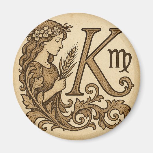 maagd Zodiac  (K) Magneet (Voorkant)