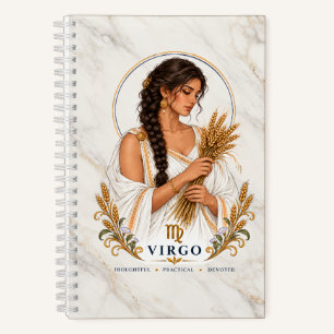 Maagd Zodiac Leergebonden Dagboek Notitieboek