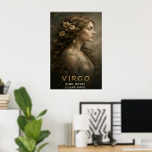 Maagd Zodiac Maagd Hemelse Astrologie Symbool Poster (Thuiskantoor)