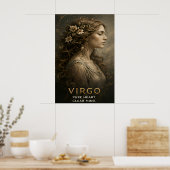 Maagd Zodiac Maagd Hemelse Astrologie Symbool Poster (Keuken)