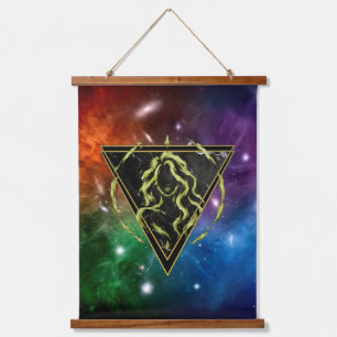 Maagd Zodiac nevelige achtergrond Cadeau Astrologi Hangend Wandkleed