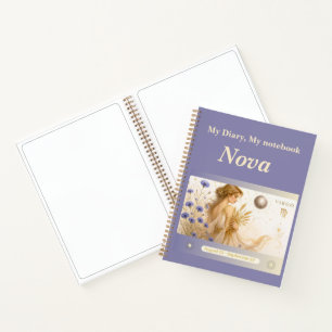 Maagd Zodiac Notitieboek/Dagboek – Art Nouveau Notitieboek