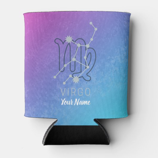 Maagd Zodiac Sterrenteken Horoscoop Constellatie Blikjeskoeler (Voorkant)