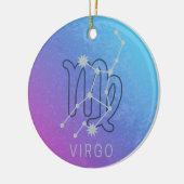 Maagd Zodiac Sterrenteken Horoscoop Constellatie Keramisch Ornament (Links)