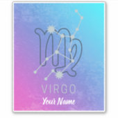 Maagd Zodiac Sterrenteken Horoscoop Constellatie Sticker (Voorkant)
