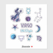 Maagd Zodiac Sticker Collectie (Vel)