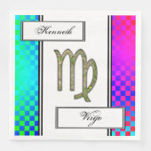 Maagd Zodiac Symbool Element door Kenneth Yoncich Servet (Voorkant)