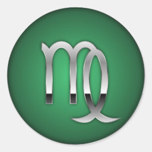 Maagd - Zodiac symbool Ronde Sticker