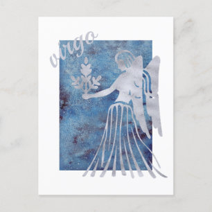 Maagd Zodiac Teken Ansichtkaart Briefkaart