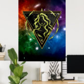 Maagd Zodiach Geschenk Astrologie Poster (Thuiskantoor)
