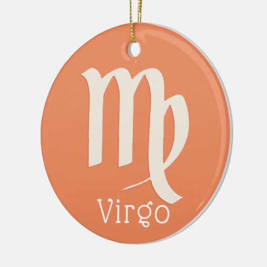 Maagd zon teken sterrenbeeld symbool keramisch ornament (Links)