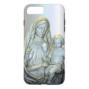 Maagd zonder blozen Mary - Baby Jezus iPhone 8/7 Plus Hoesje
