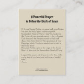 Maagd zonder blozen Mary Punch de duivelse heilige Visitekaartje (Achterkant)