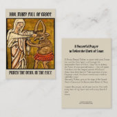 Maagd zonder blozen Mary Punch de duivelse heilige Visitekaartje (Voorkant / Achterkant)