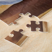 Maagd Zwart Vrouw Waterverf Zodiac Portrait Legpuzzel (Zijkant)