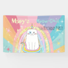 Maagdagavond kind van Caticorn Spandoek
