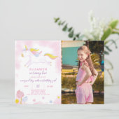 Maagdagavond uitnodiging van de Magische Unicorn m (Staand voorkant)