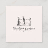 MaagdapAPIER/GROOTTE/VORM - Vierkante Visitekaartje (Voorkant)