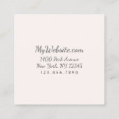 MaagdapAPIER/GROOTTE/VORM - Vierkante Visitekaartje (Achterkant)