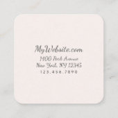 MaagdapAPIER/GROOTTE/VORM - Vierkante Visitekaartje (Achterkant)