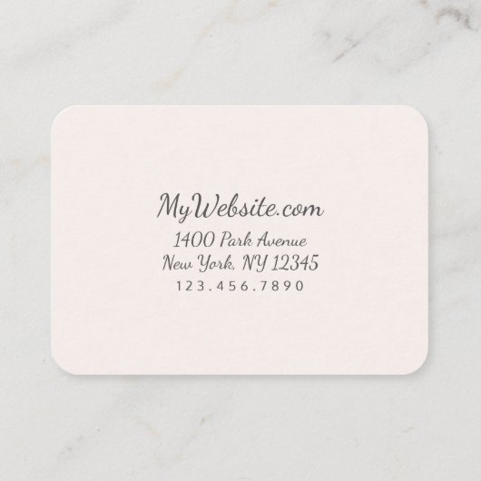 MaagdapAPIER/GROOTTE/VORM - Visitekaartje (Achterkant)