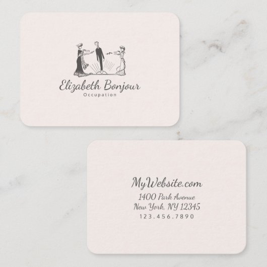 MaagdapAPIER/GROOTTE/VORM - Visitekaartje (Voorkant / Achterkant)