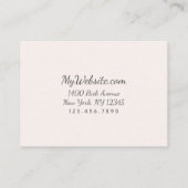 Maagdarm- en grootteopties voor dieren - Groot Visitekaartje (Achterkant)