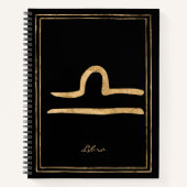 Maagdarm goudvormig astrologisch symbool, niet voo notitieboek (Voorkant)