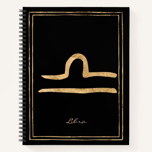 Maagdarm goudvormig astrologisch symbool, niet voo notitieboek (Voorkant)