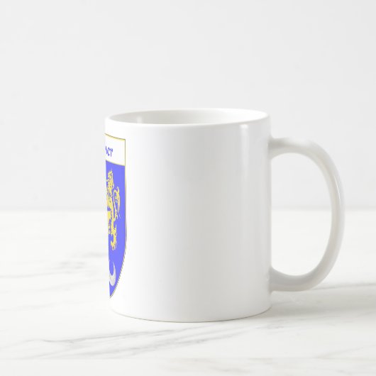 Maagdarm van wapens/gezinscrest koffiemok (Rechts)
