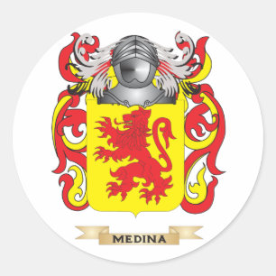 Maagdarm van wapens (gezinscrest) ronde sticker