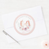 Maagdarmbloem Ronde Sticker (Envelop)
