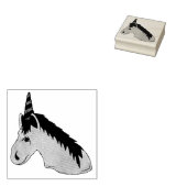 Maagdarmkanaal Unicorn Horse Mythical Creater Rubberstempel (Gestempeld)