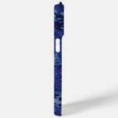 Maagddierentuin ondertekenen op Navy Blue Digital  Case-Mate iPhone Case (Achterkant / Rechts)