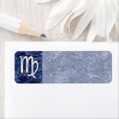 Maagddierentuin ondertekenen op Navy Blue Digital  Etiket (Insitu)