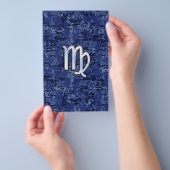 Maagddierentuin ondertekenen op Navy Blue Digital  Flyer (Hand)