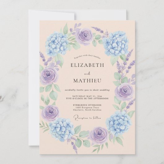 Maagdelijk Etherische Bruidsbloem Kaart (Voorkant)