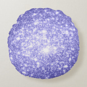 Maagdelijk Lavendel Glitter Sterren Ronde Kussen