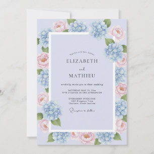 Maagdelijk Lentewedding in Blauwgroen Kaart