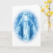 Maagdelijke Mary Card Kaart (Gele Bloem)