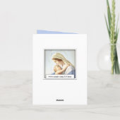 Maagdelijke Mary en Baby Jesus Card Feestdagen Kaart (Achterkant)