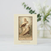 Maagdelijke Mary Jesus Catholic Mass Offering Briefkaart (Staand voorkant)