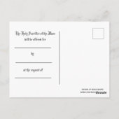 Maagdelijke Mary Jesus Catholic Mass Offering Briefkaart (Achterkant)