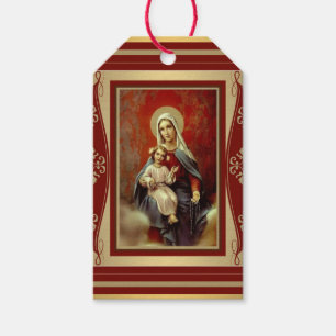Maagdelijke Mary met het Goud van de de Cadeaulabel